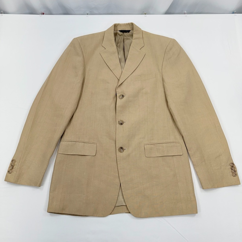 Banana Republic Modern Fit 100% Linen Blazer Mens 38R Sport Coat Jacket 3-Button